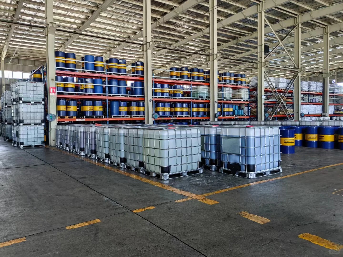 Chemical filling and warehouse area
